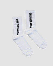 Load image into Gallery viewer, LOGO SOCKS WHITE
